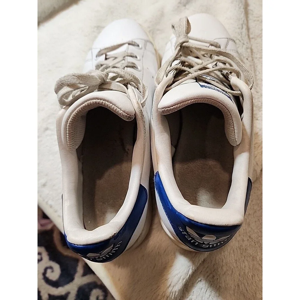 Adidas‎ Stan Smith Sneakers Shoes White Blue Pro Model S74778 Mens 7 Womens 8